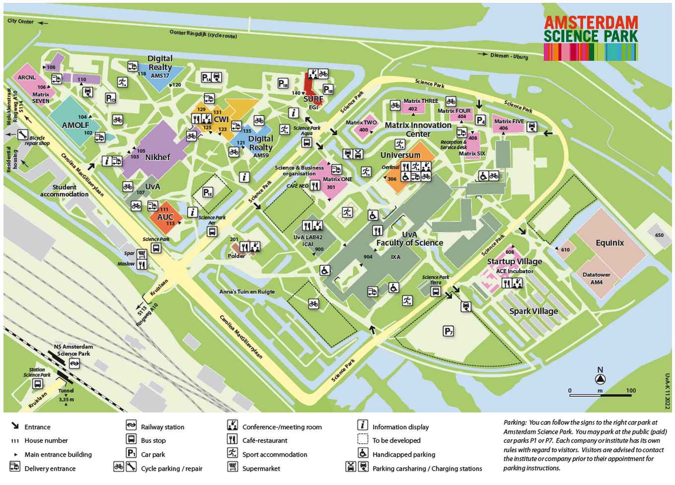 Plattegrond Amsterdam Science Park