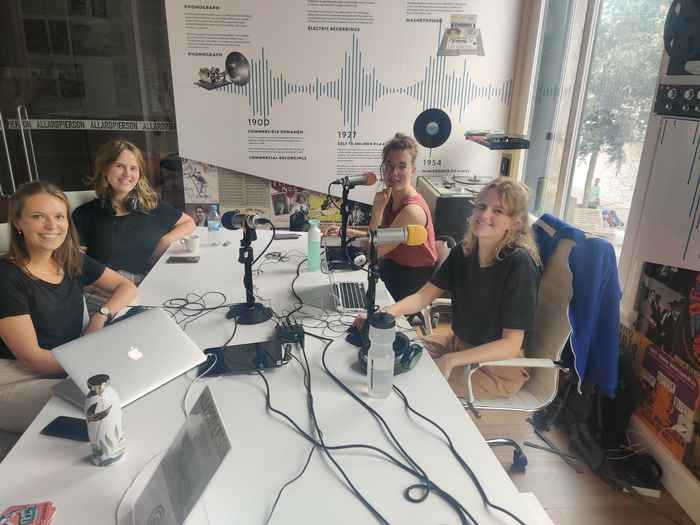 Podcast opname in het Allard Pierson