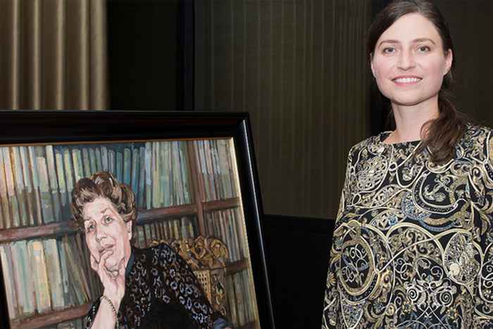 Onthulling portret Derkje Hazewinkel
