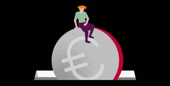 Een euromunt