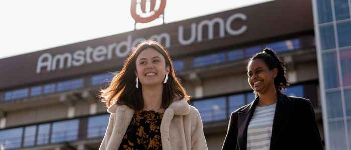 Studenten voor Amsterdam UMC gebouw