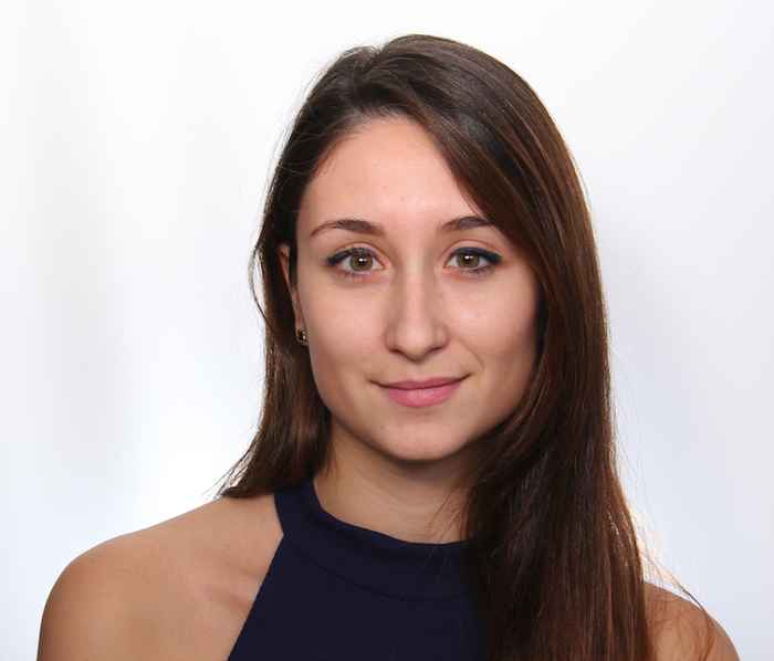 Portrait of Rafailia, Master's student Law and Finance